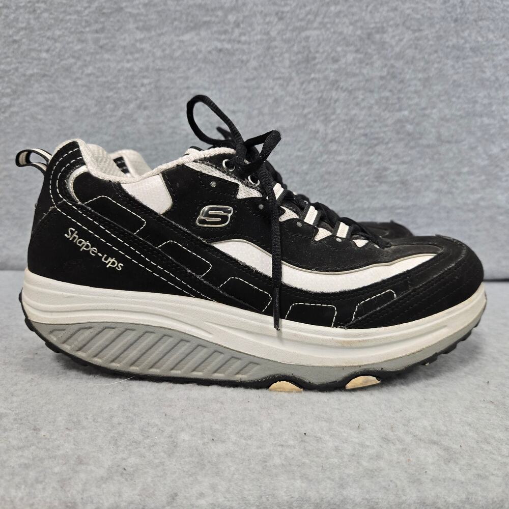 Skechers Black And White Shape Ups Sneakers Size 9.5